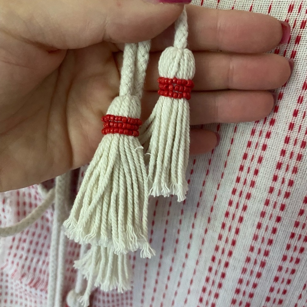 JOHNNY WAS Jacque Embellished Beaded Boho Tunic Top Size Medium - Picture 10 of 14